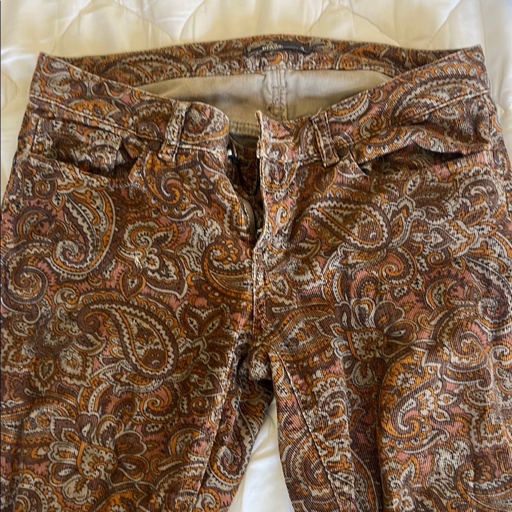 Prana Skinny Jumpsuit in Brown and Orange